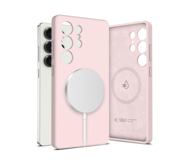 Tech-Protect Liquid Silicone Magsafe do Samsung Galaxy S25 Ultra Pink Pea - 1311934 - zdjęcie